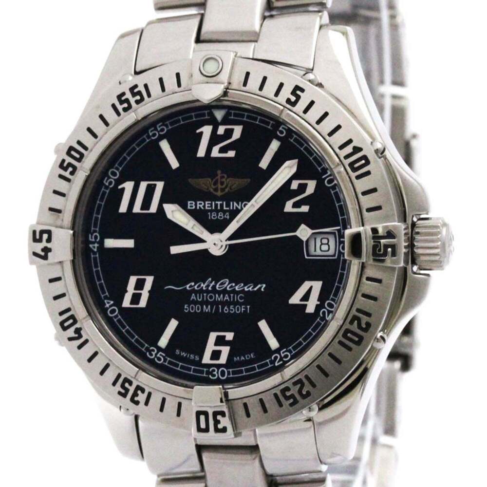 BREITLING Colt Automatic Steel Automatic Mens Watch A17350 Polished